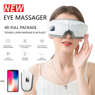 4D Smart Airbag Vibration Eye Care Massager - Kalmiik